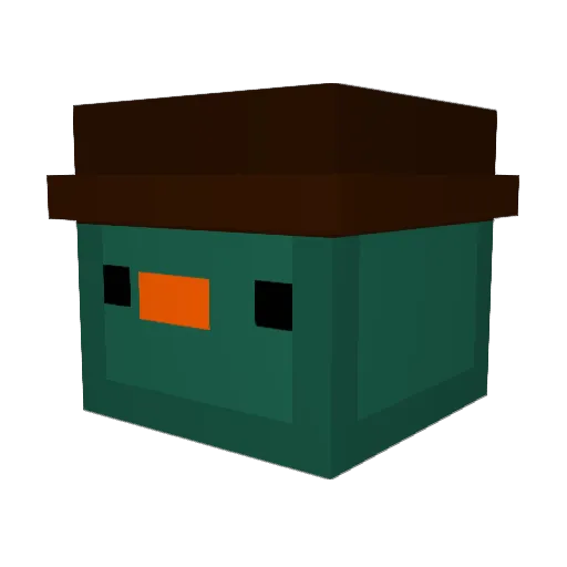 Rapir_25 Minecraft avatar head, 3D render