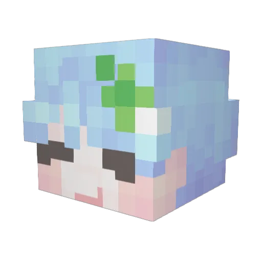 Rapis_0321 Minecraft avatar head, 3D render
