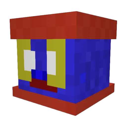 Rappana77 Minecraft avatar head, 3D render