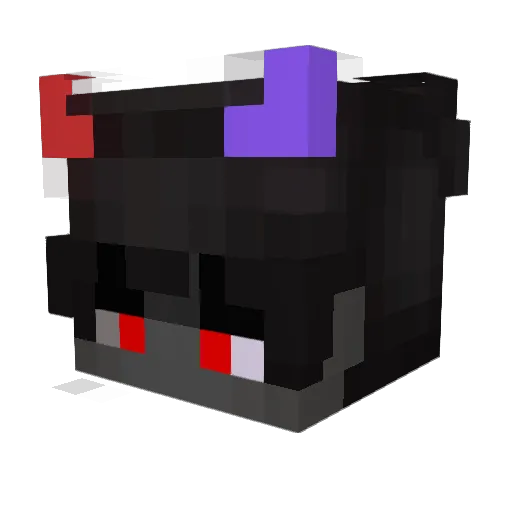 RappyTV Minecraft avatar head, 3D render