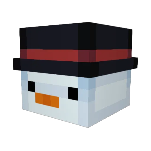 Rapsu14 Minecraft avatar head, 3D render