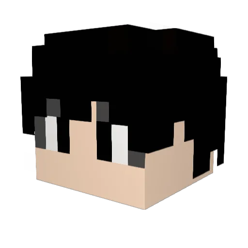 Raptlauhagsha Minecraft avatar head, 3D render