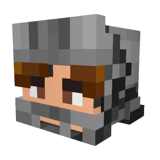 Raptoors Minecraft avatar head, 3D render
