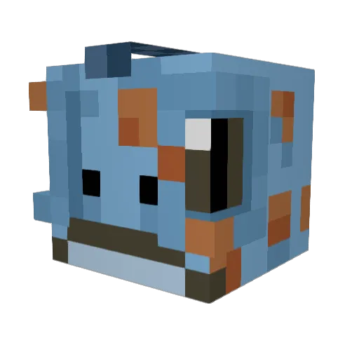 Raptor100 Minecraft avatar head, 3D render