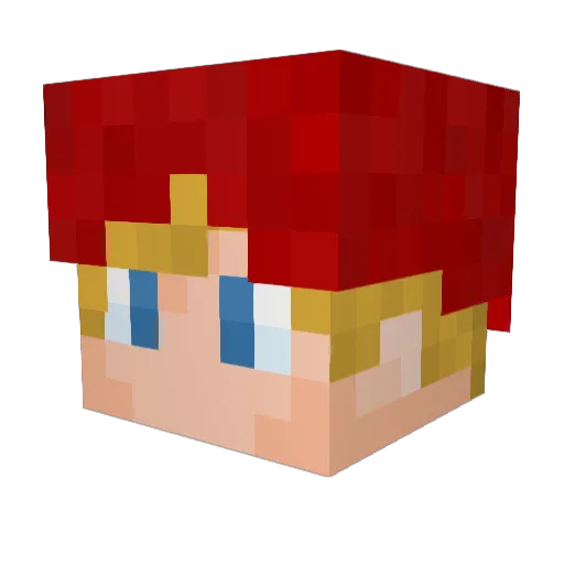 Raptor281 Minecraft avatar head, 3D render
