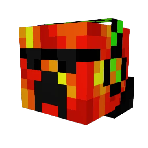 Raptor29 Minecraft avatar head, 3D render