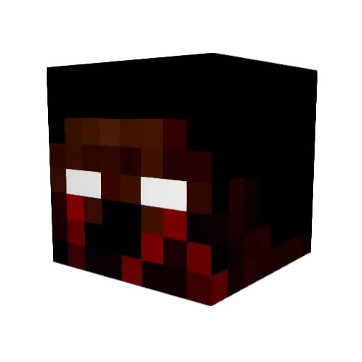 Raptor30220 Minecraft avatar head, 3D render