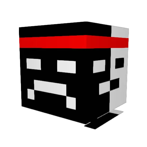 Raptor51d Minecraft avatar head, 3D render