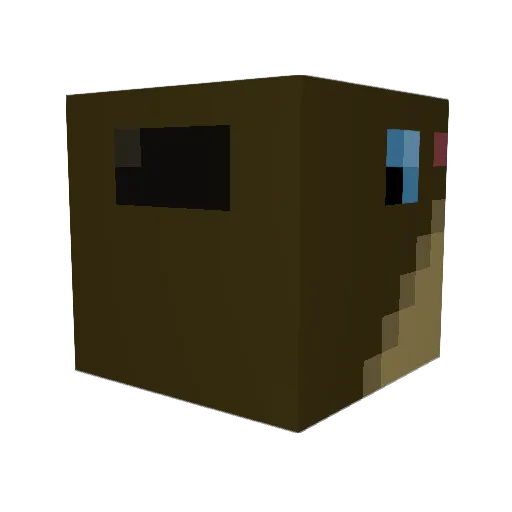 RaptorBarry Minecraft avatar head, 3D render