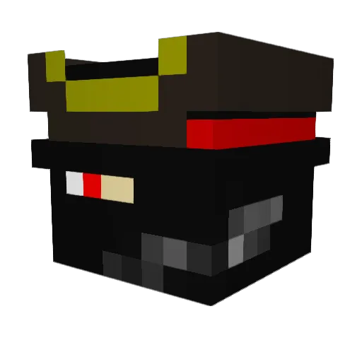 RaptorBeast7 Minecraft avatar head, 3D render