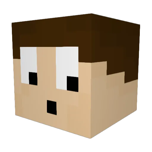 RaptorClaw130 Minecraft avatar head, 3D render