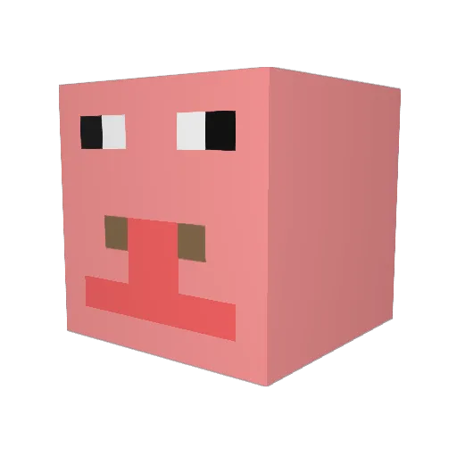 RaptorClaw87 Minecraft avatar head, 3D render