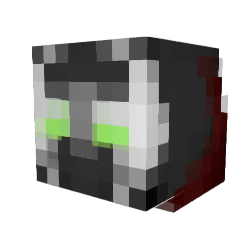 RaptorG59 Minecraft avatar head, 3D render