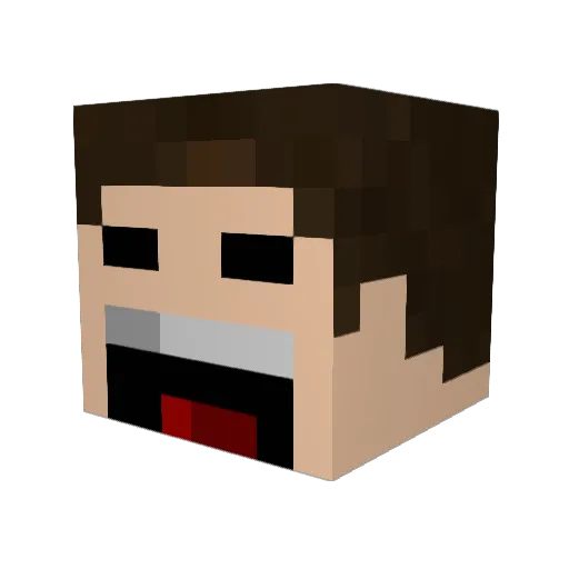 RaptorGaming9631 Minecraft avatar head, 3D render