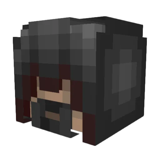 RaptorHD2000 Minecraft avatar head, 3D render