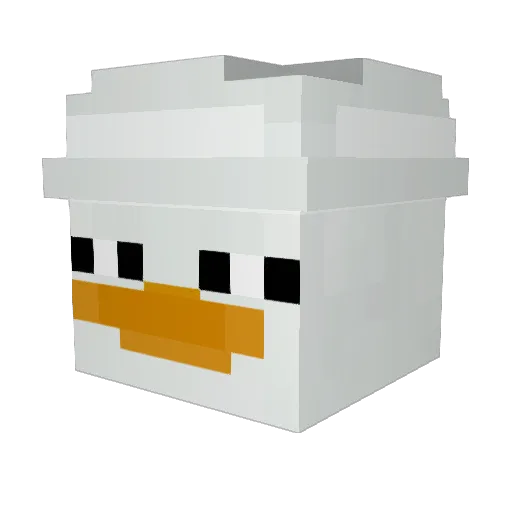 RaptorLewik Minecraft avatar head, 3D render