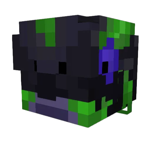 RaptorMama Minecraft avatar head, 3D render