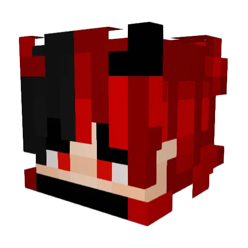 RaptorYT Minecraft avatar head, 3D render