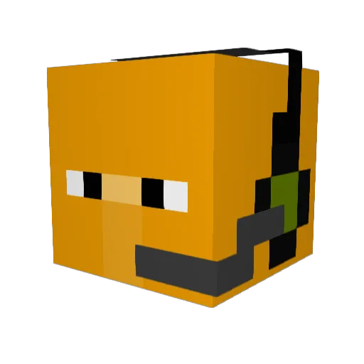 Raptor_Kill Minecraft avatar head, 3D render
