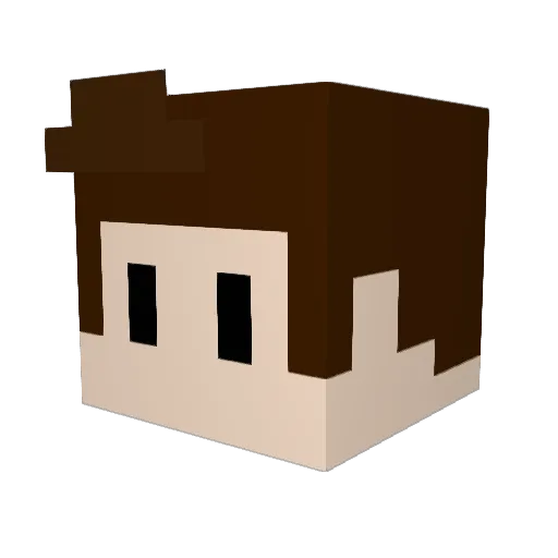Raptorrex85W Minecraft avatar head, 3D render