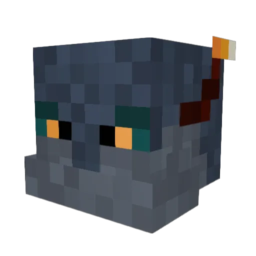 Raptorsong Minecraft avatar head, 3D render