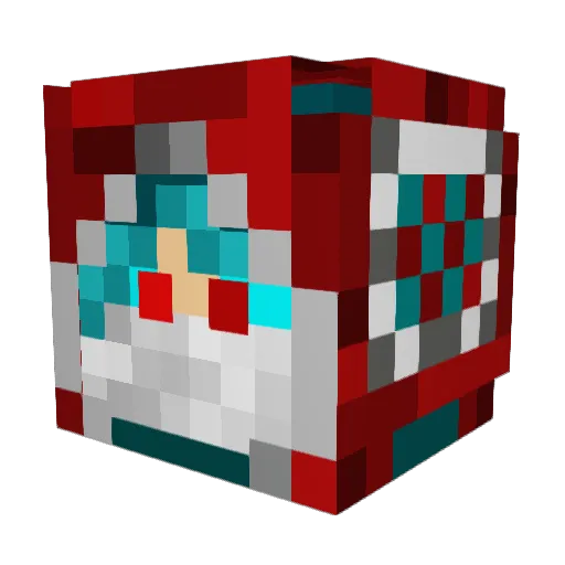 Raptur3 Minecraft avatar head, 3D render
