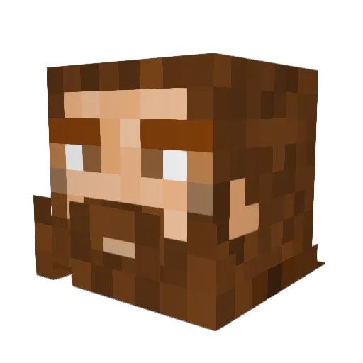 RapunzelWeed Minecraft avatar head, 3D render