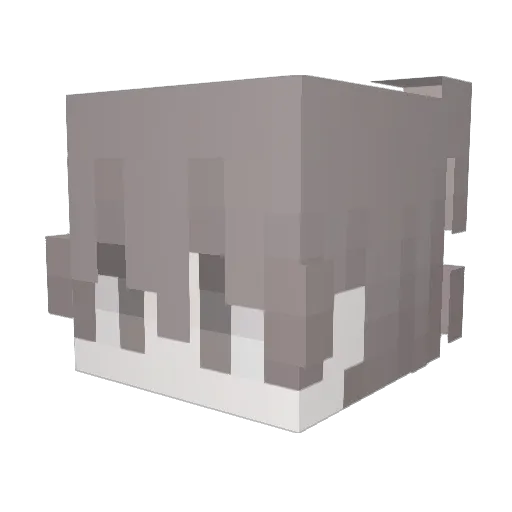 Raq6 Minecraft avatar head, 3D render
