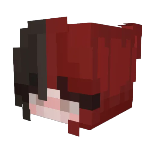 Raque_ Minecraft avatar head, 3D render