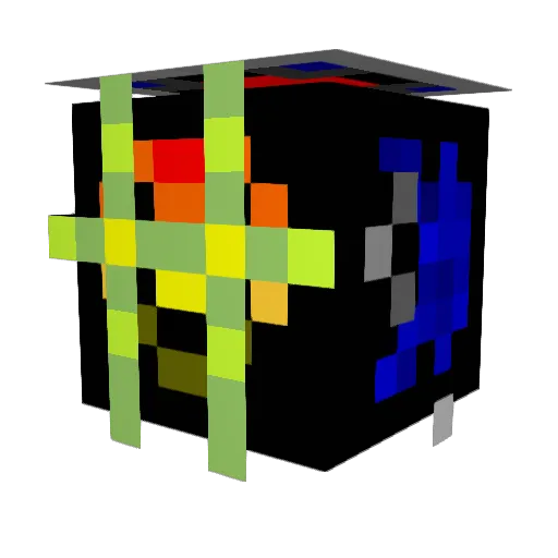 Raquzzic3 Minecraft avatar head, 3D render