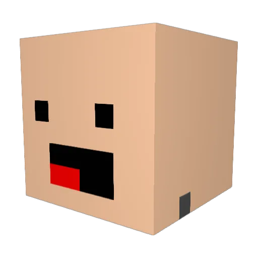 Raranok Minecraft avatar head, 3D render
