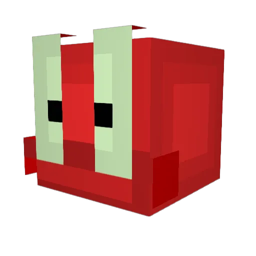Rarazen Minecraft avatar head, 3D render
