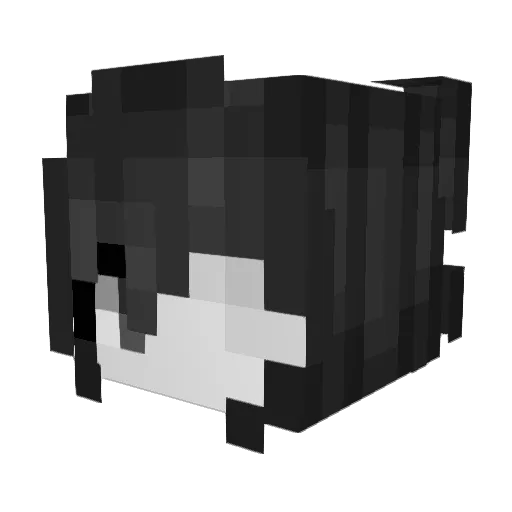 Rare Minecraft avatar head, 3D render