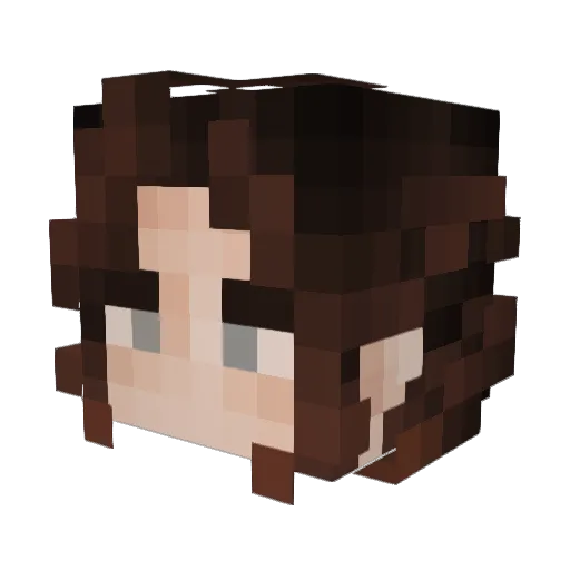 RareReya Minecraft avatar head, 3D render