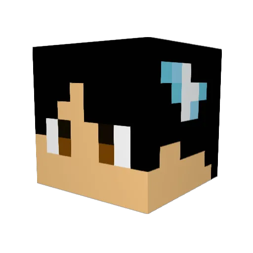 Rare_Candy Minecraft avatar head, 3D render