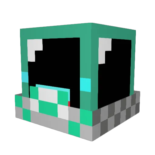 Rare_boi Minecraft avatar head, 3D render