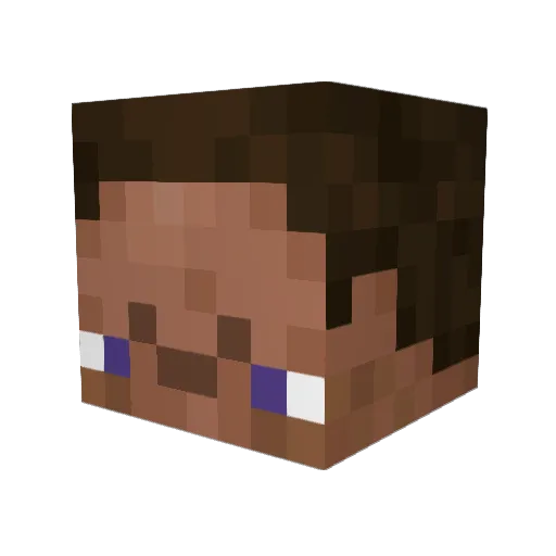 Rareleap Minecraft avatar head, 3D render