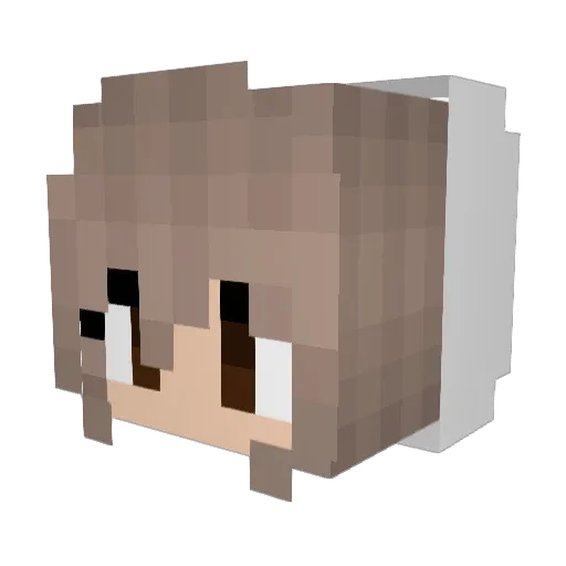 Rarerose21 Minecraft avatar head, 3D render