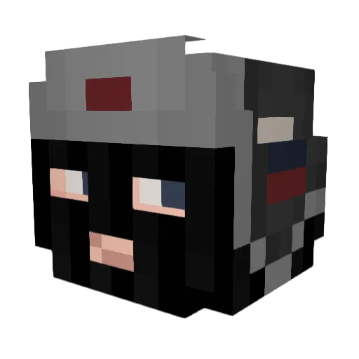RaresElOchos Minecraft avatar head, 3D render