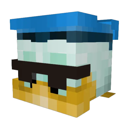RarestOrpheus4 Minecraft avatar head, 3D render
