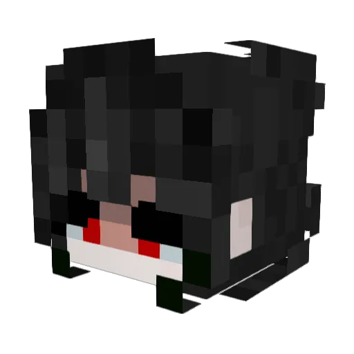 Rarfait Minecraft avatar head, 3D render