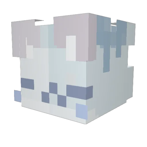 Rarga Minecraft avatar head, 3D render