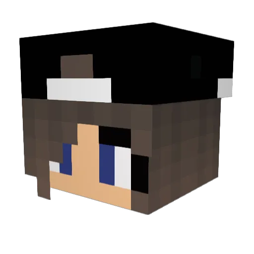 Raringen04 Minecraft avatar head, 3D render
