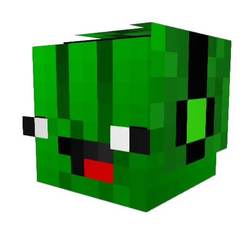 Rarity246 Minecraft avatar head, 3D render
