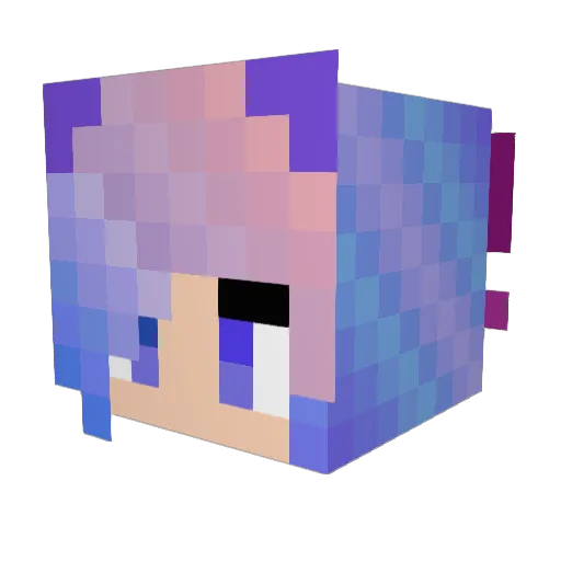 RarityLPS Minecraft avatar head, 3D render
