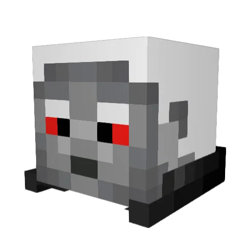 Rarsg Minecraft avatar head, 3D render