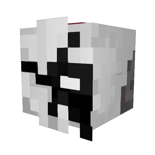 Rarykosa Minecraft avatar head, 3D render