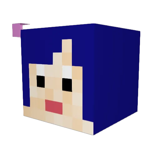 Ras_0515 Minecraft avatar head, 3D render