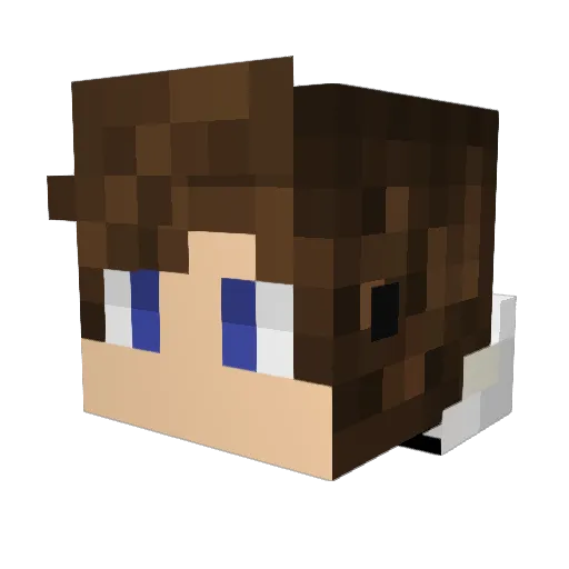 Rasalghul_ Minecraft avatar head, 3D render
