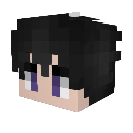 Rasangus Minecraft avatar head, 3D render